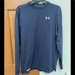 Under Armour Fitted Cold Gear Navy Blue long sleeve